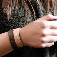 Personalized Leather Bracelet