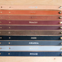 Personalized Leather Bracelet