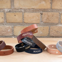 Personalized Leather Bracelet