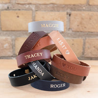 Personalized Leather Bracelet