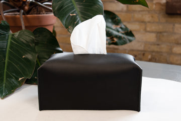 Rectangle Leather Tissue Box Cover