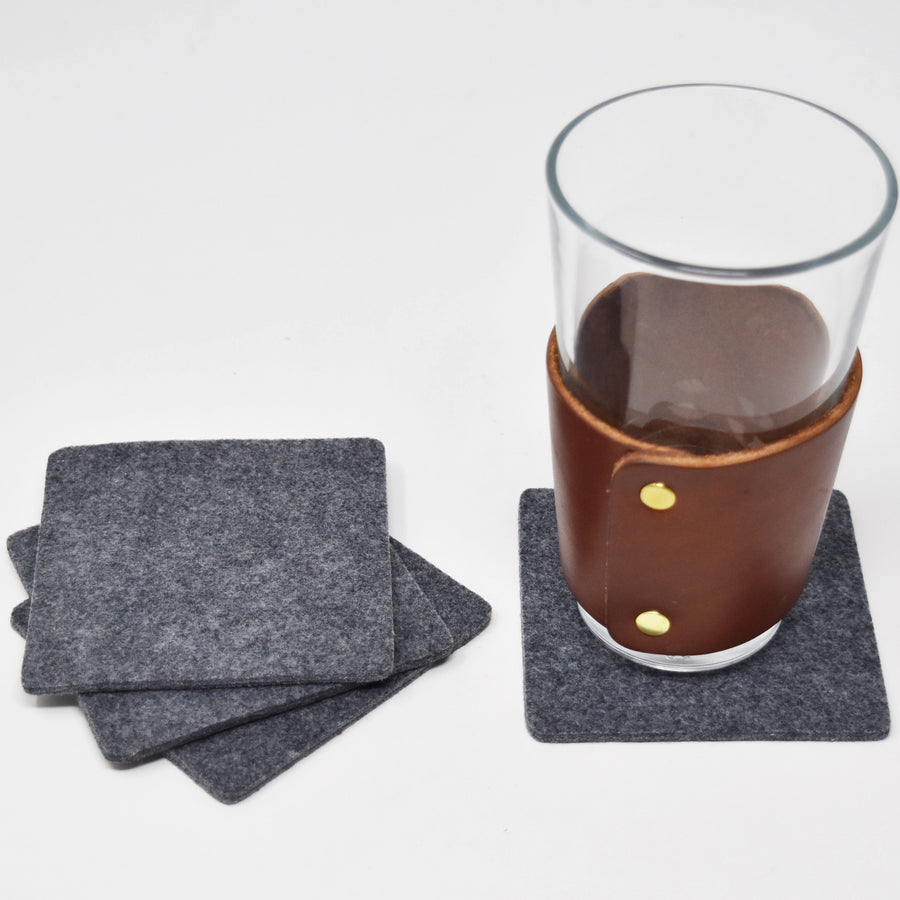 Square Felt Coasters Set - Drink Coasters by Dundry Hill – Dundry