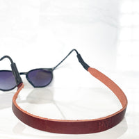 Monogrammed Leather Sunglass Strap