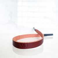 Monogrammed Leather Sunglass Strap