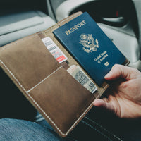 Personalized Leather Passport Cover premium leather USA made