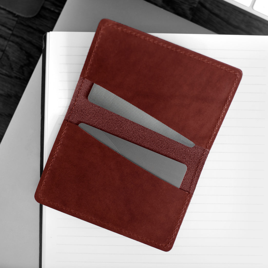 Folding Card Case Red