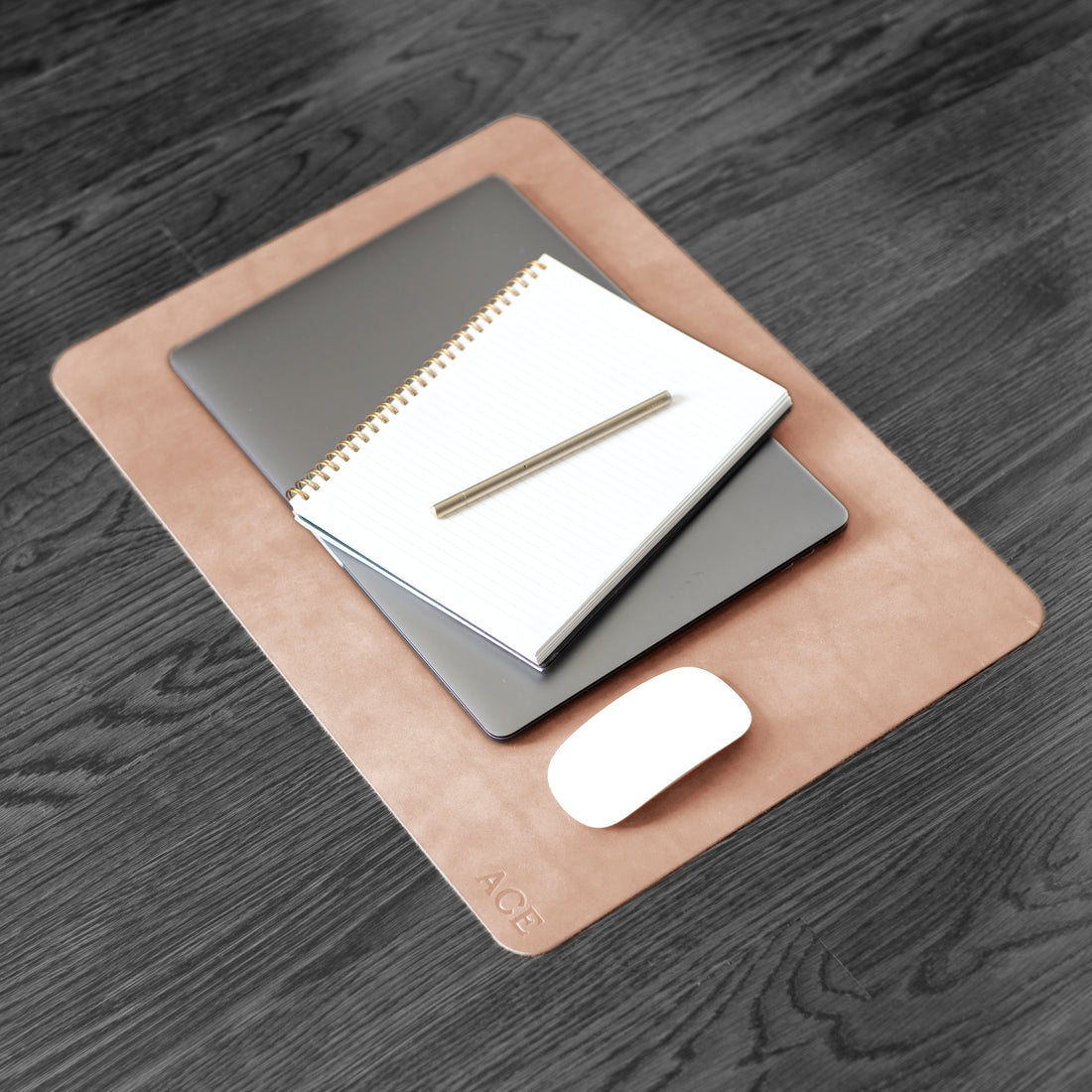 personalized full grain leather desk pad blotter – DMleather