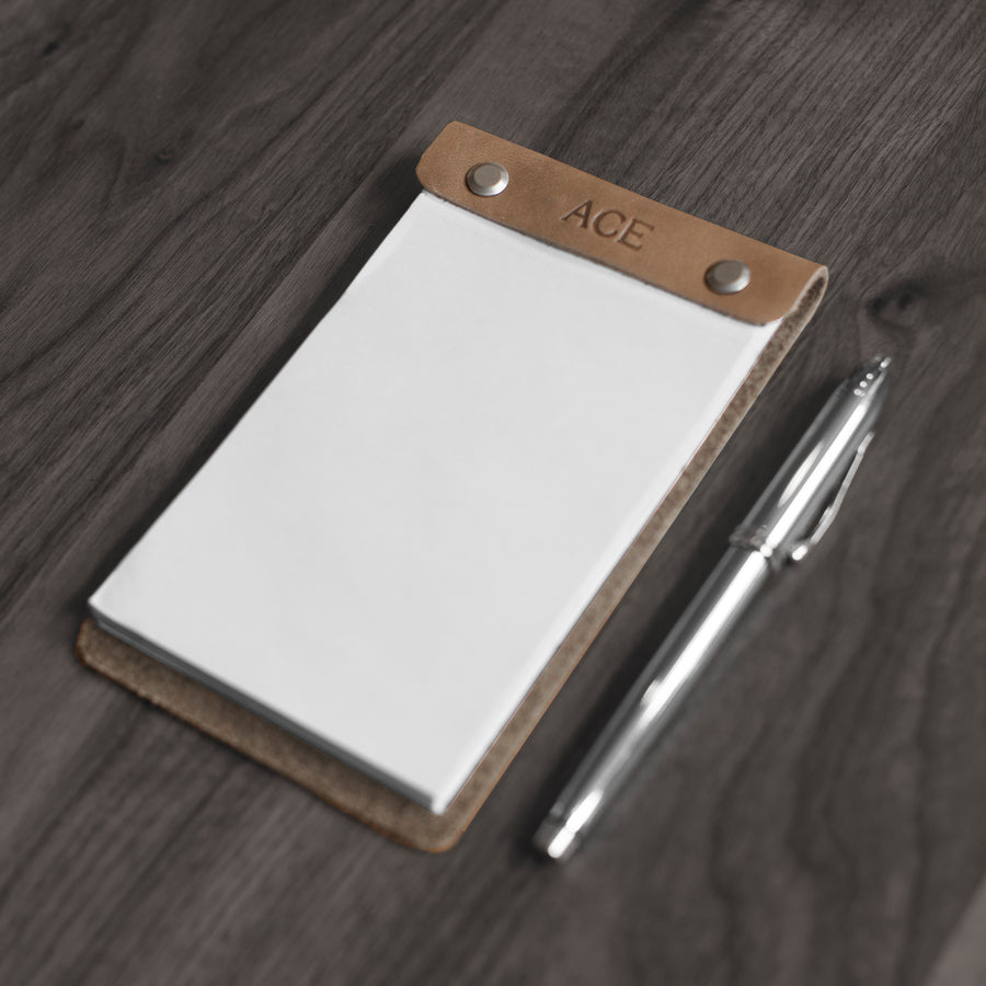 Personalized Leather Notepad