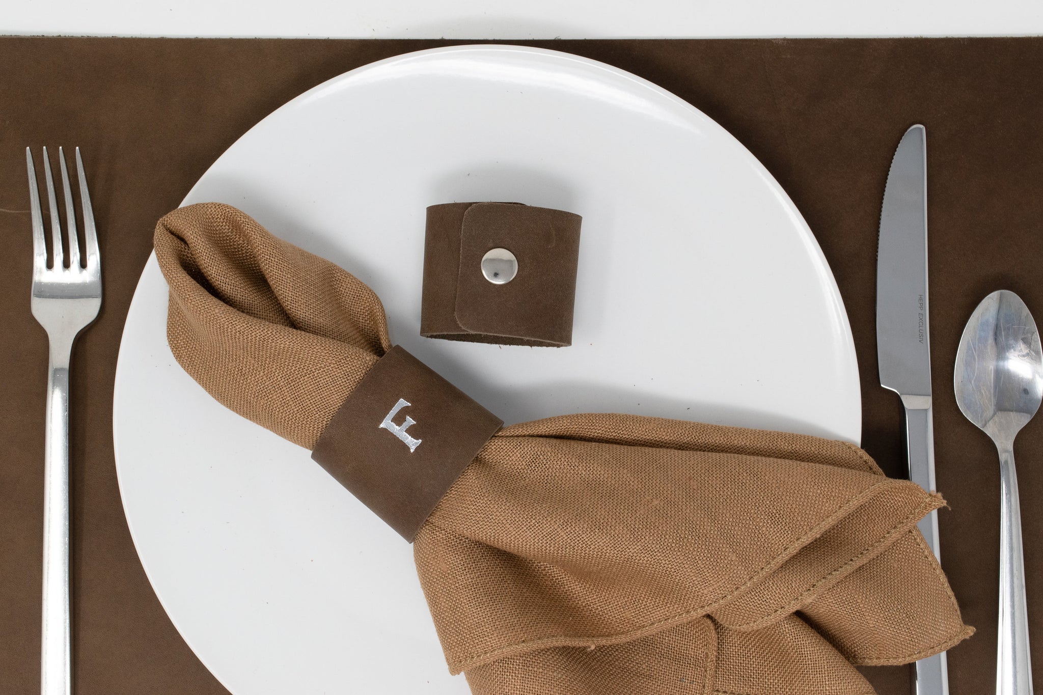 Personalized Napkin Ring l Real Full Grain Leather Northwind Supply