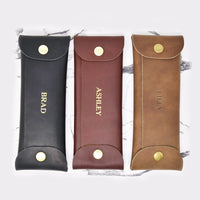 Personalized Leather Pencil Case