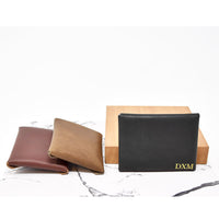 Personalized Leather Snap Card Wallet